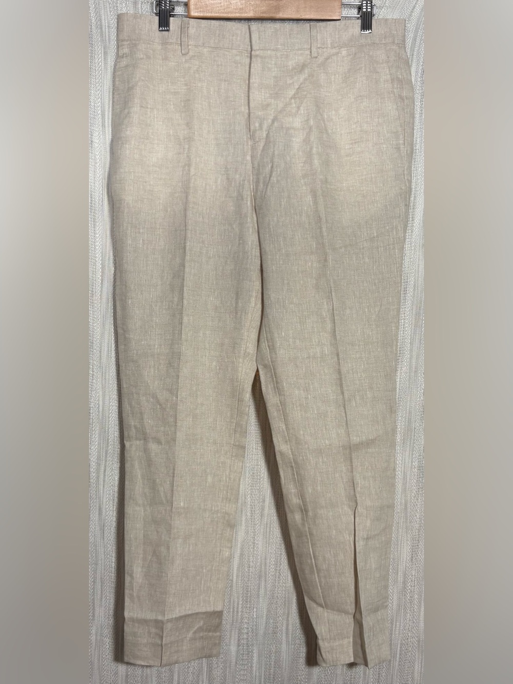 H&M Light Tan Linen-Blend Chinos size 34R